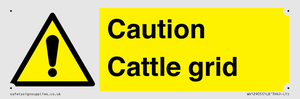 Caution Cattle grid